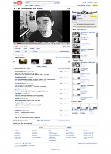 The old Youtube video page layout