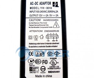 The same power adapter with "safety markings"