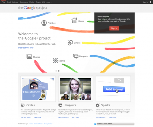 "The Google+ project: real life sharing, rethought for the web."