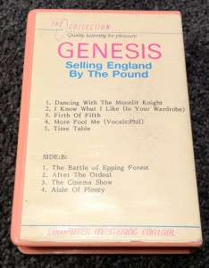 The back cover of the Genesis album