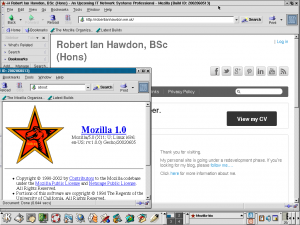This site being rendered on Mozilla 1.0