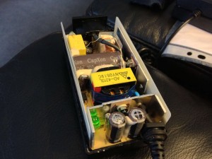 The issue with the old PSU, failed capacitors.