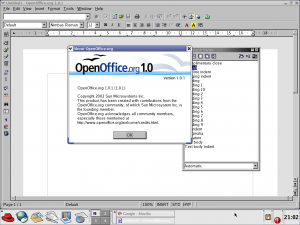 A really early copy of Open Office.org