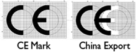 The difference between the CE Marking and the so called 'China Export' Mark
