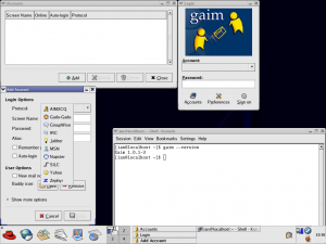 Gaim now had MSN support, and Fedora shipped with version 1.0.1