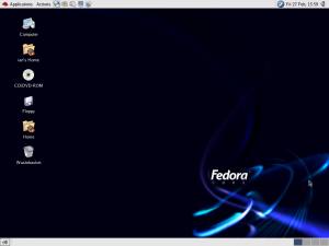 Gnome desktop on Fedora Core 3