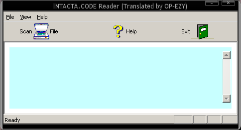 The translated copy of the Japanese version of the Intacta.CODE reader I translated in 2008.
