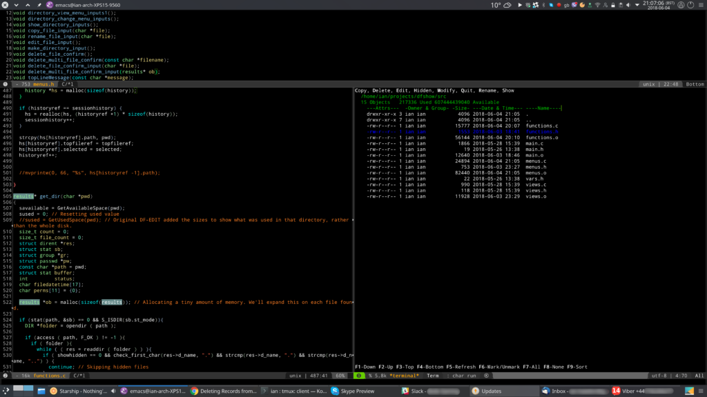 Introducing DF-SHOW: A *nix rewrite of an obscure DOS file manager ...